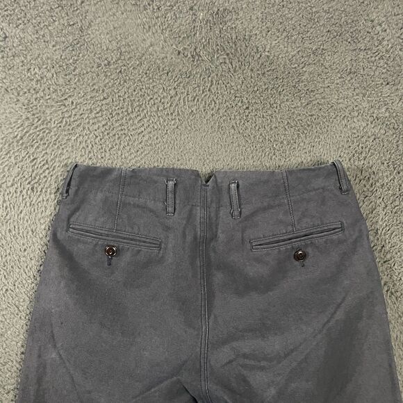 J Crew Pants Mens 32x32 Blue Classic Fit Officer Pant Button Fly Military - Picture 9 of 16